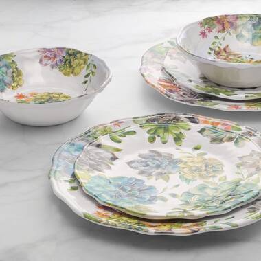 Floral shop melamine dinnerware